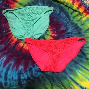 Crochet Swim Suit bottom duo set of 2 bikini